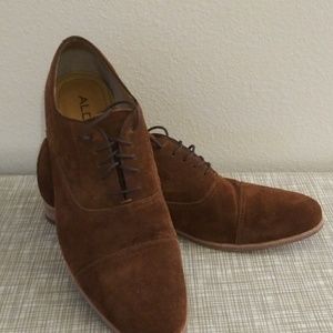 Brown suede dress shoes